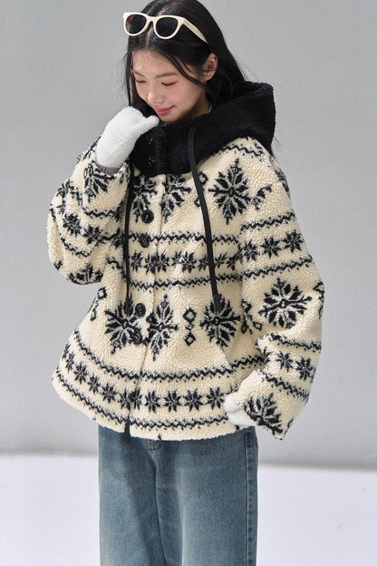 Thickened Hooded Fleece Jacket