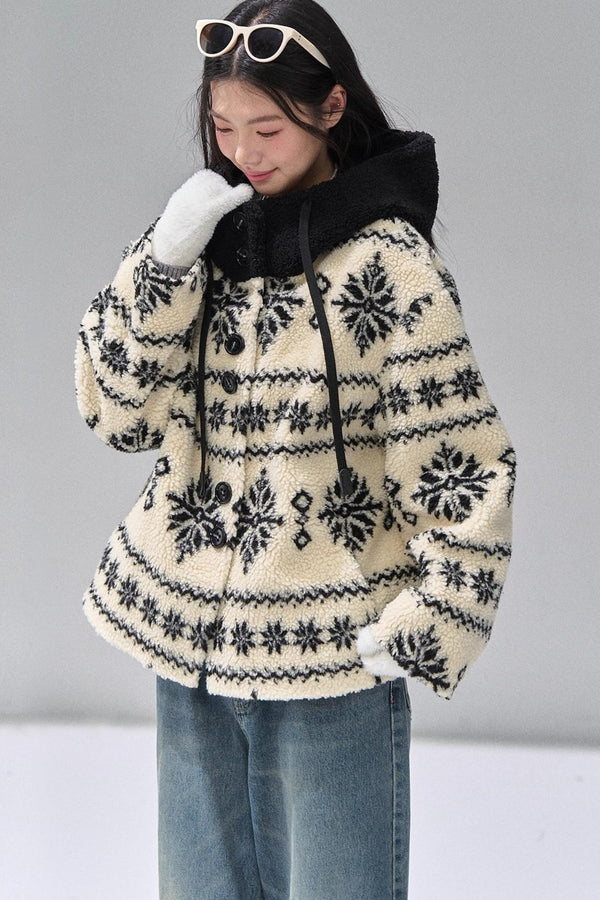 Thickened Hooded Fleece Jacket