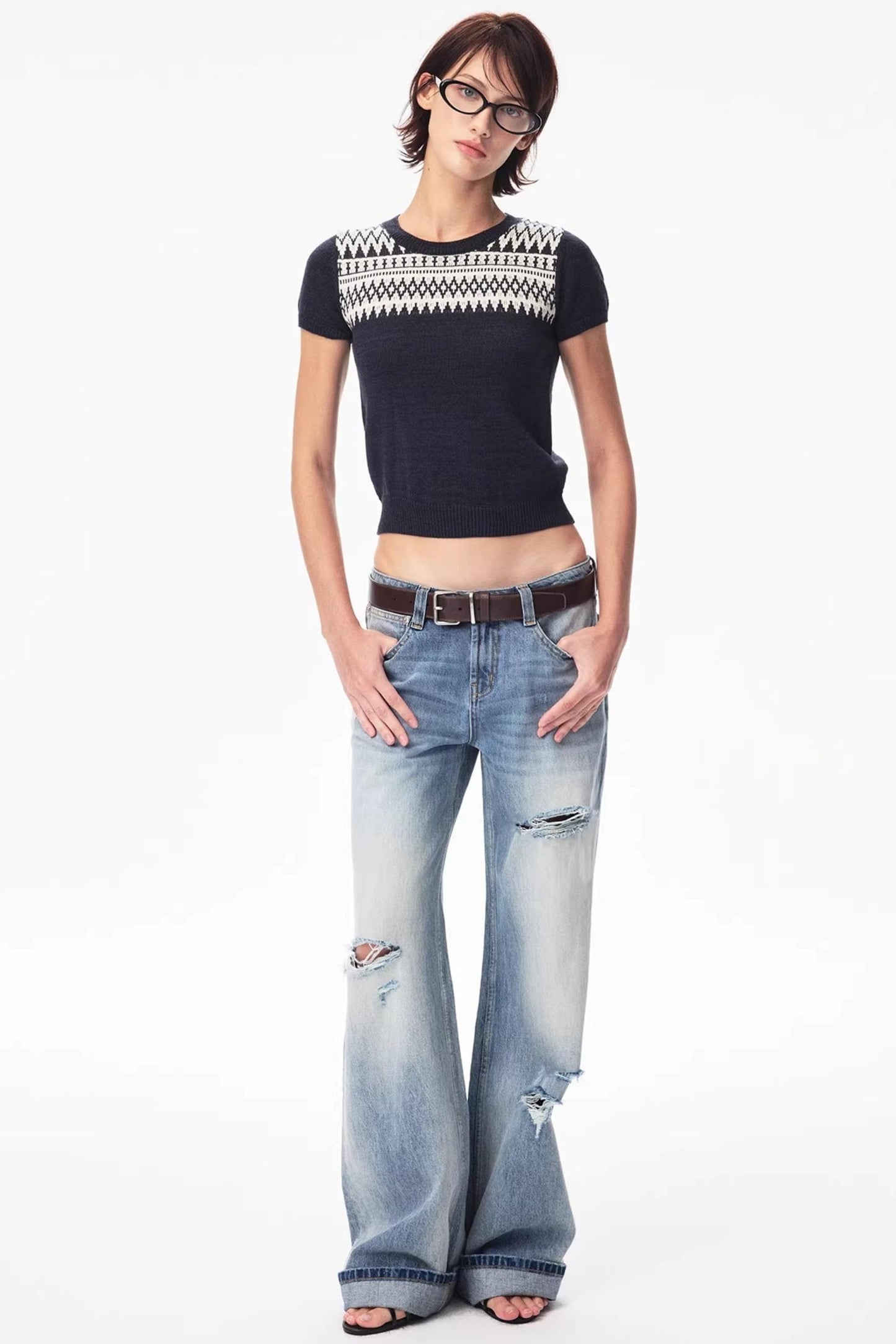 Wool Fair Isle Knit Set-Up