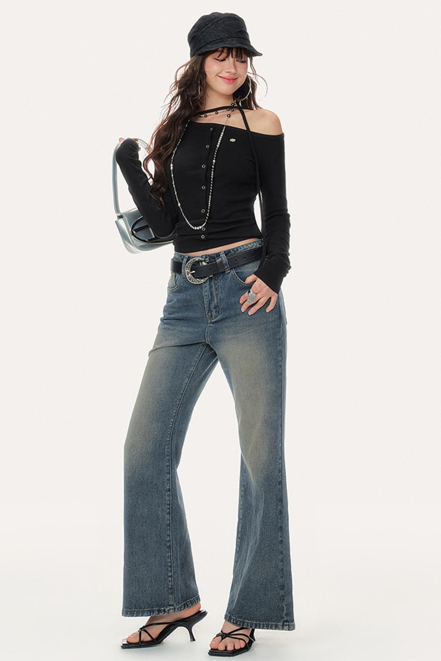 Soft Shoulder Knitted Sweater