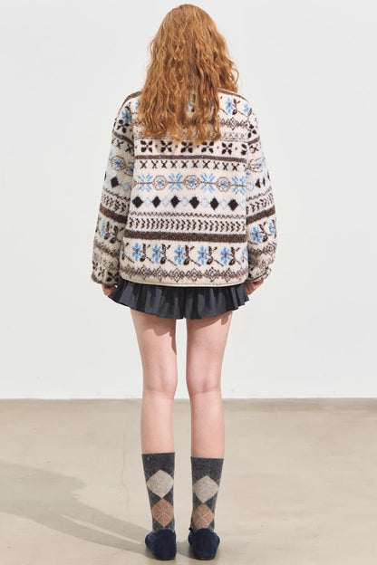 Polar Fleece Jacquard Jacket Set-Up