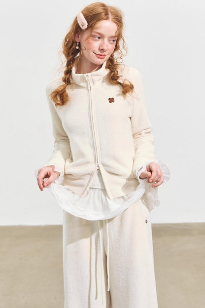 Rice Fleece Zip Jacket Set-Up