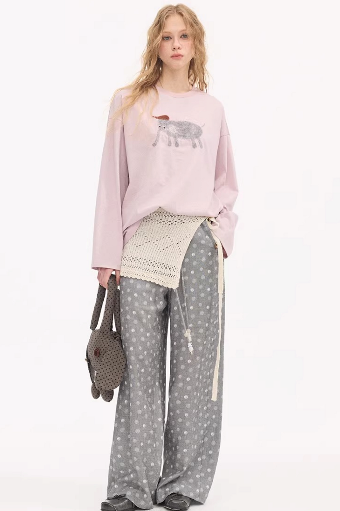 Beaded Polka Dot Pants