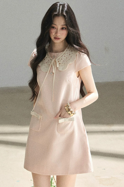 Youthful Shimmer Lace Dress