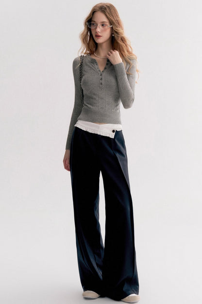 Cleanfit Jacquard Texture Crew Neck Shirt