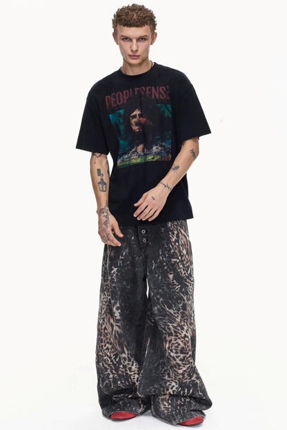 Retro Distressed Cotton Top