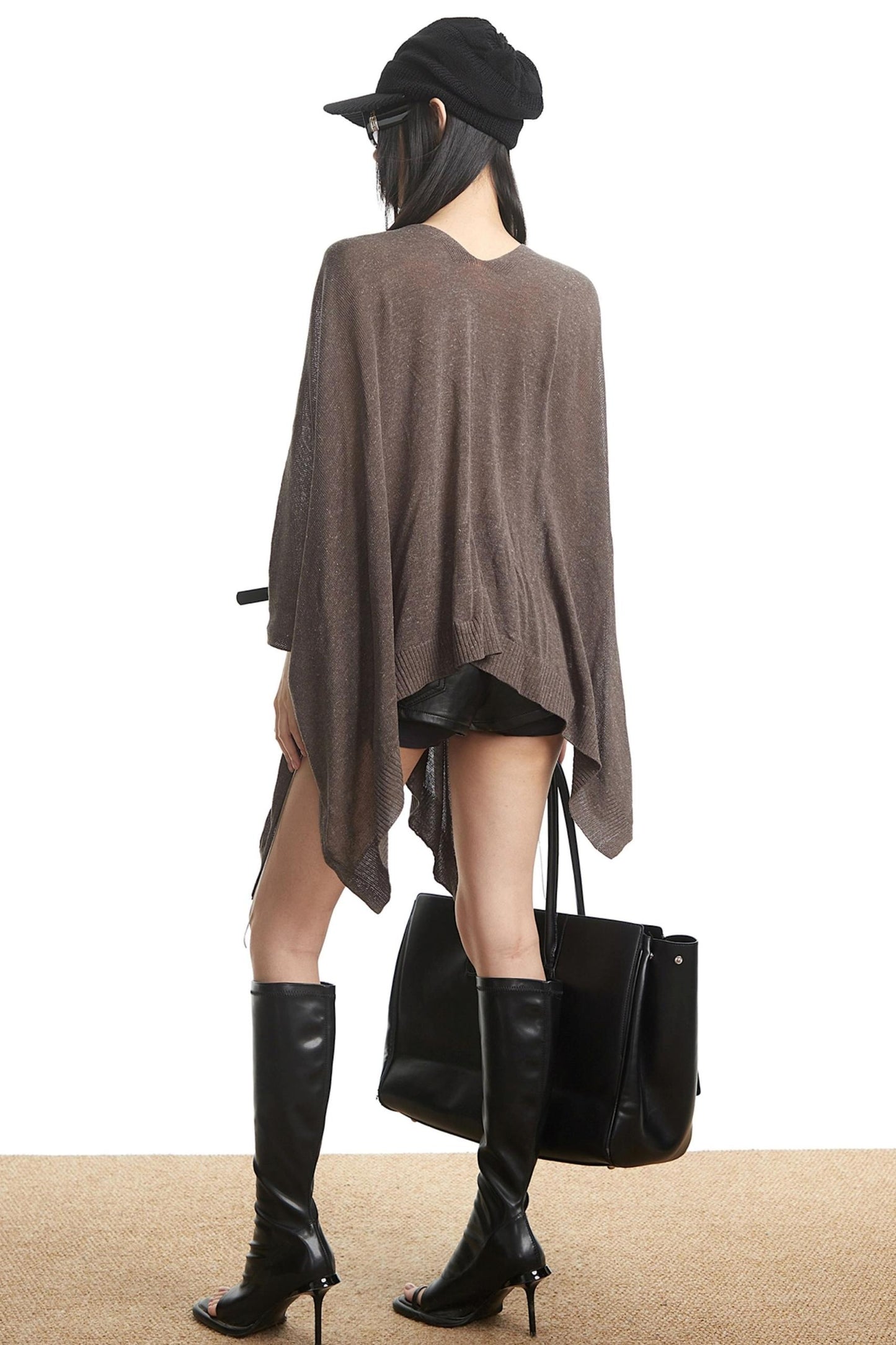 Autumn Lazy Shawl Slim Dress