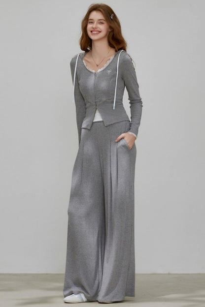 Slimming Autumn Cardigan Set-Up