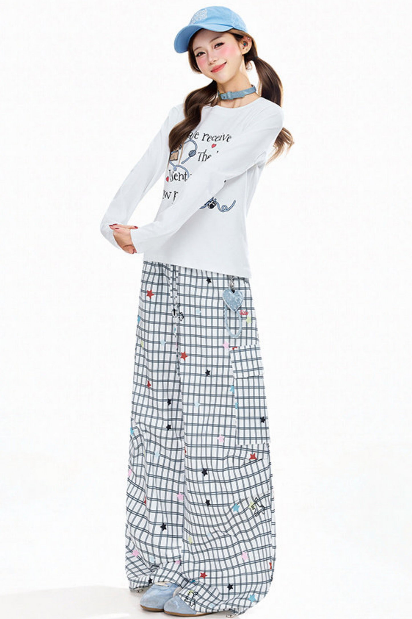 Printed Heart Sweet Girl Top