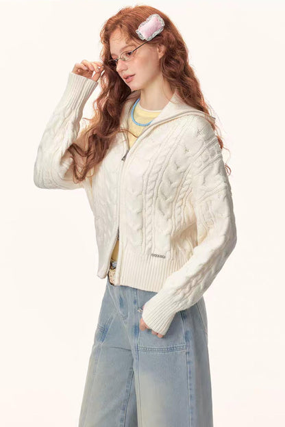 French Cable Sweater