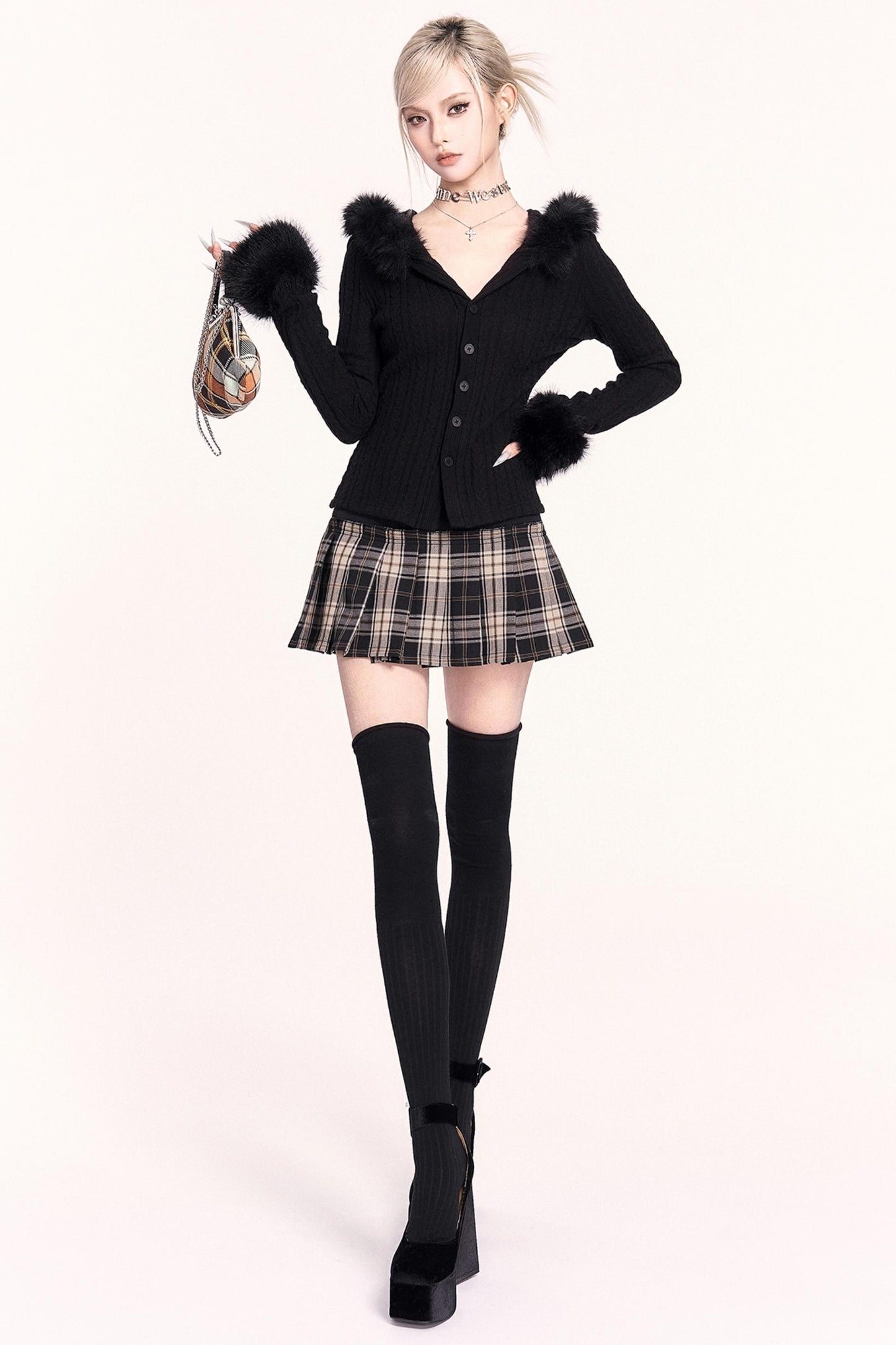 Japanese Plaid Pleated Skirt