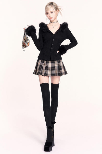 Japanese Plaid Pleated Skirt