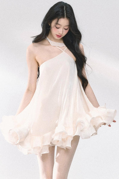 Summer Apricot Elegance Dress