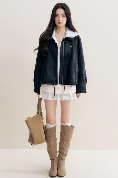 Soft Black Leather Jacket