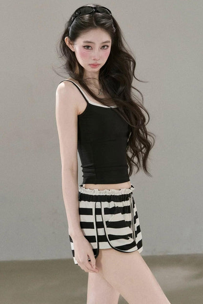 Contrasting Mesh Camisole Top