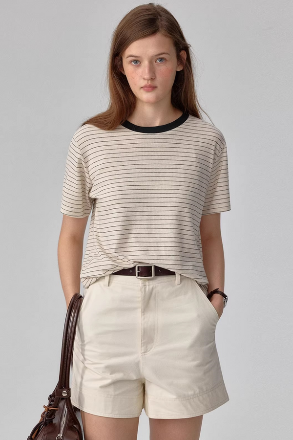 Tencel Linen Striped Top