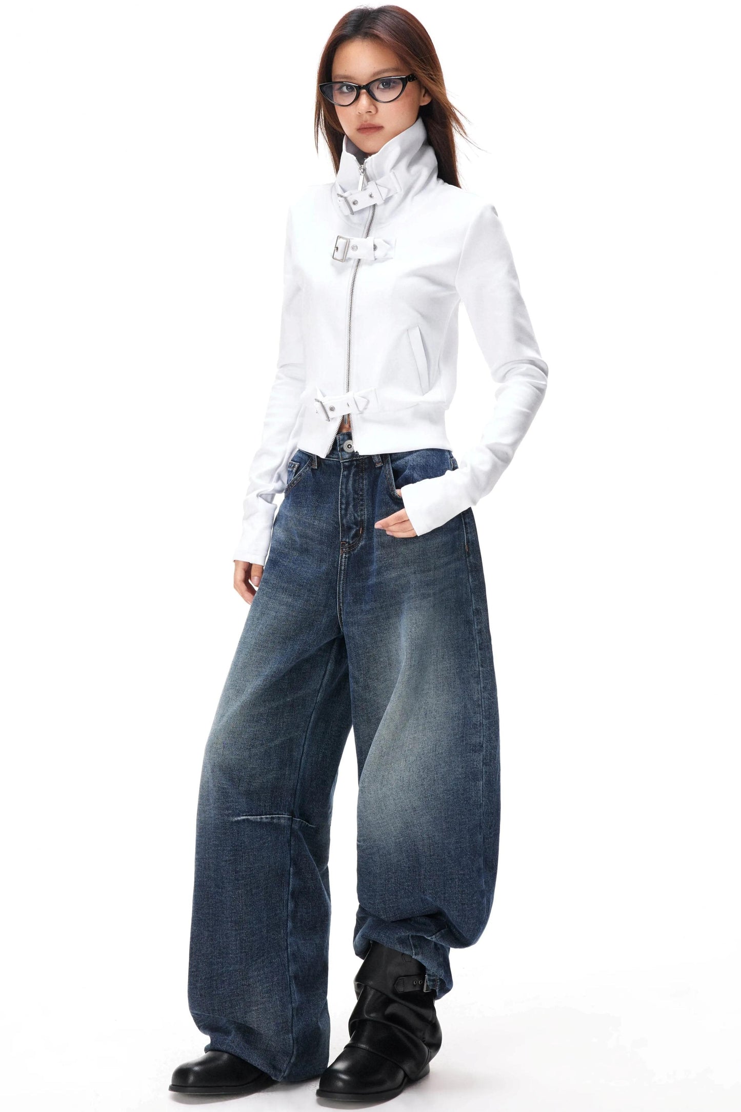 Retro Washed Velvet Scimitar Jeans