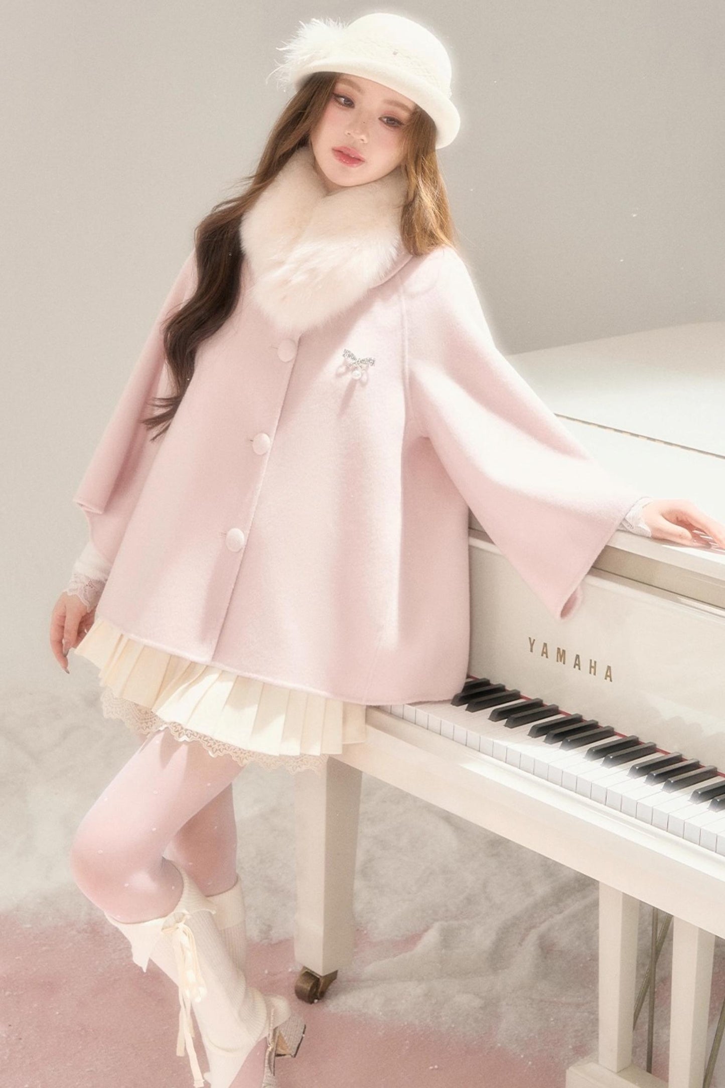 Lace Story Knitted Skirt