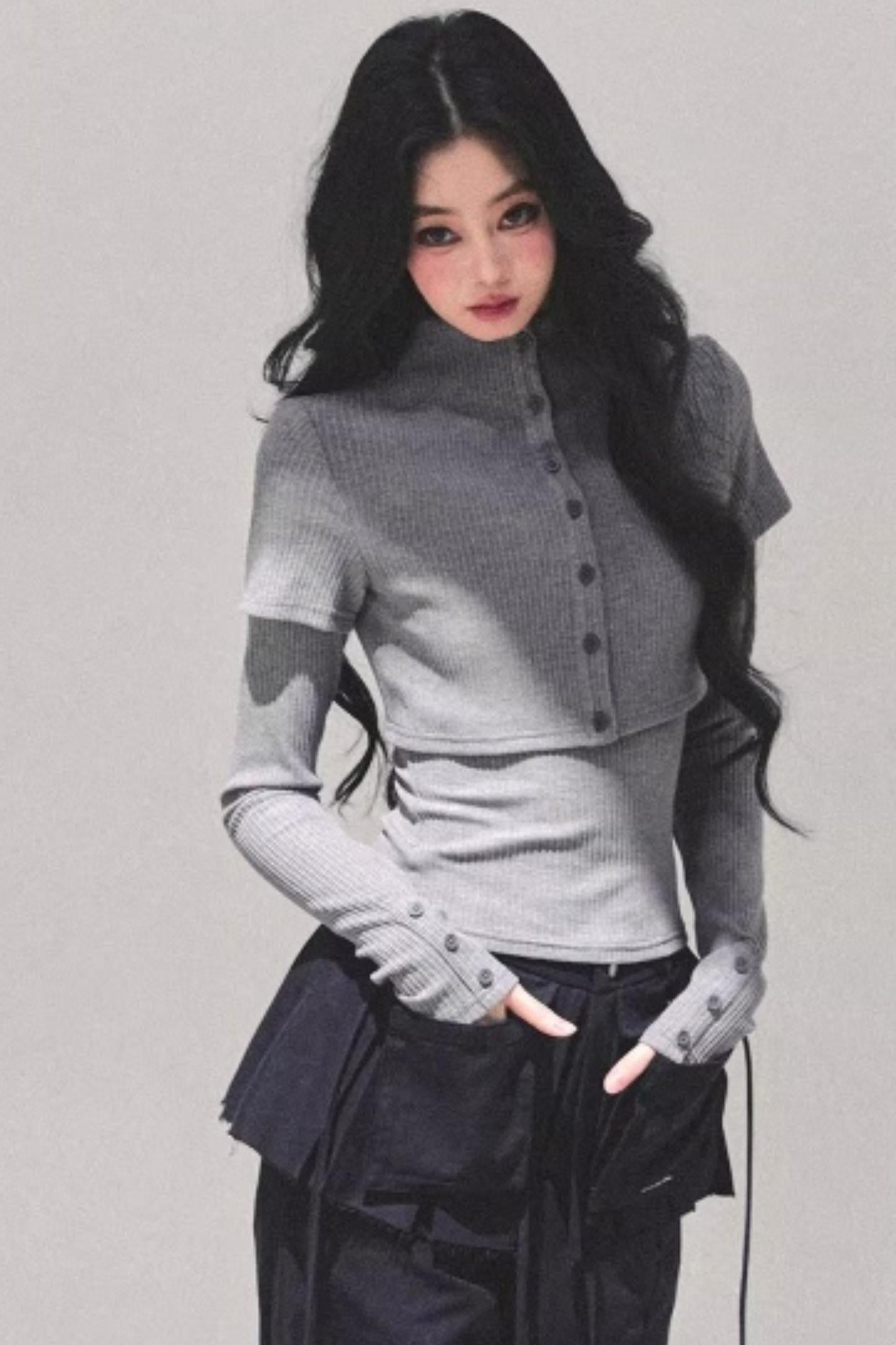 Soft Fall Knitted Top Two Piece Set