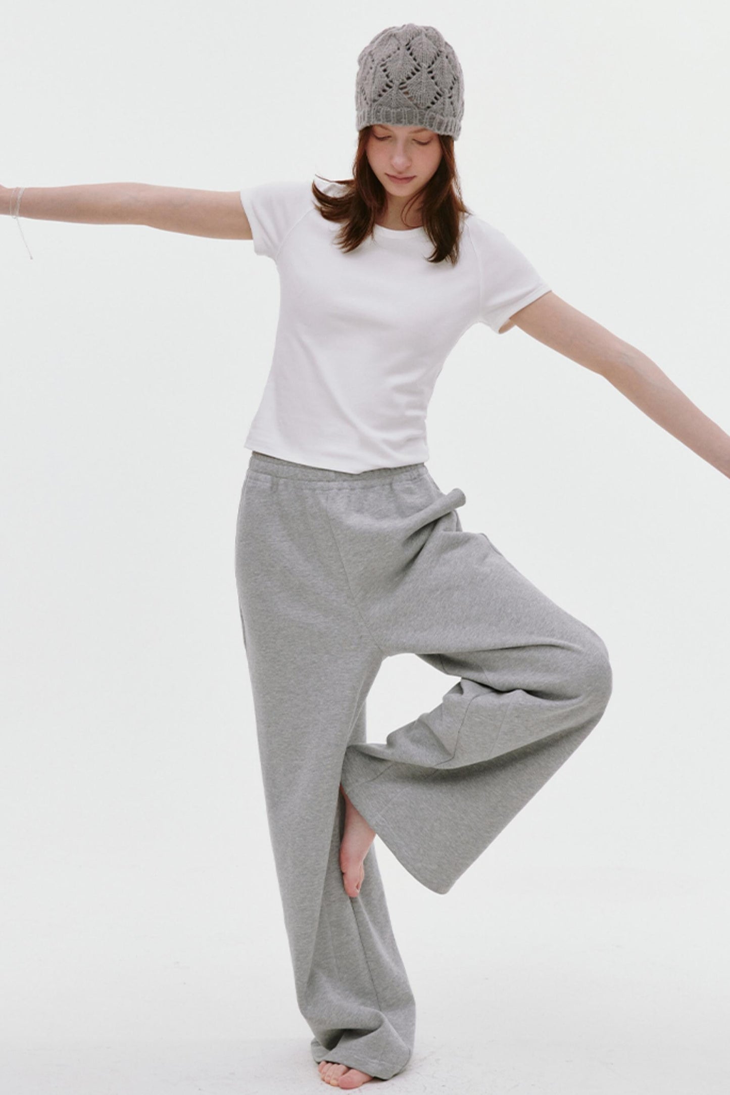 Sporty Split-Leg Pants