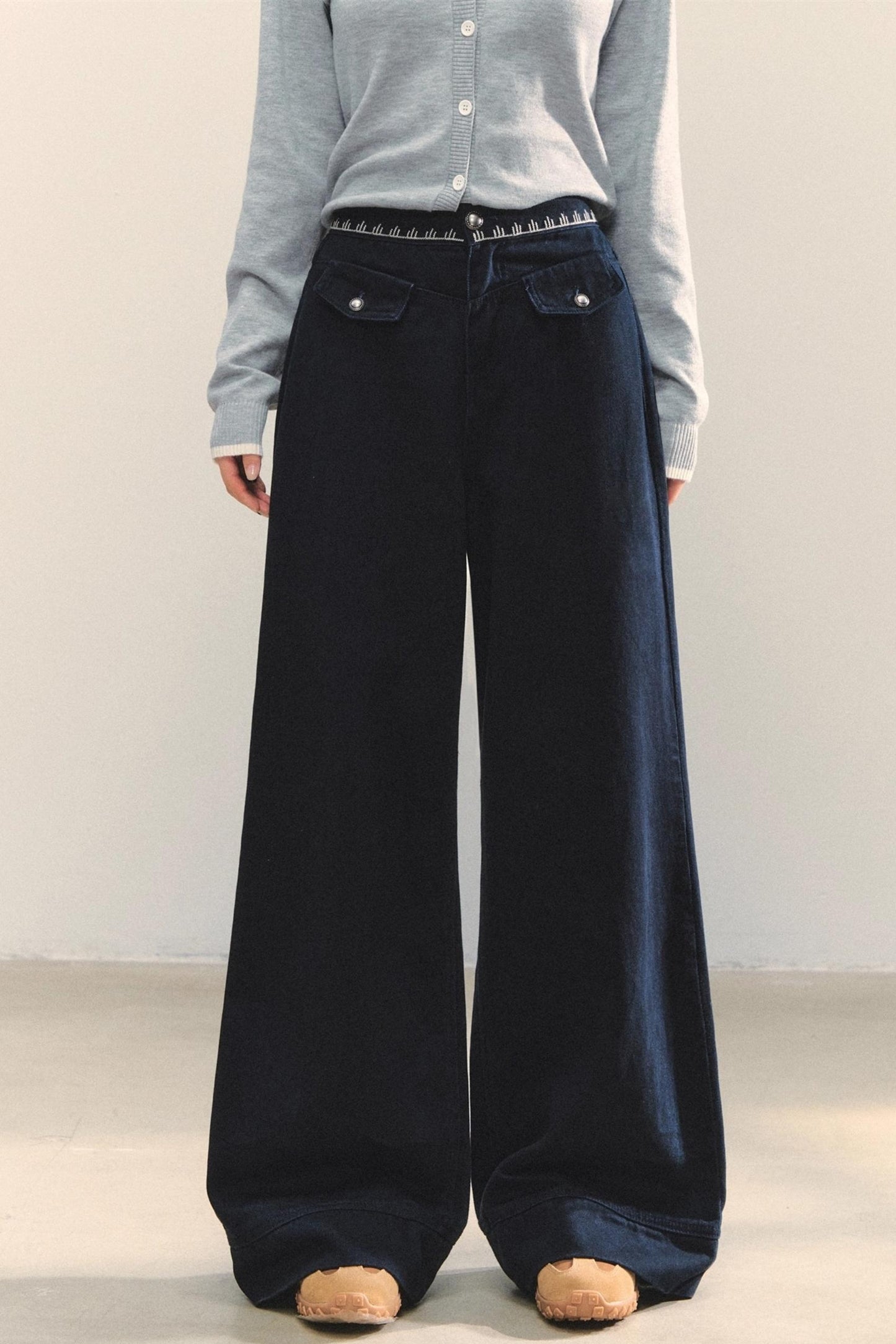 Asymmetrical Denim Jacket Skirt Set-Up