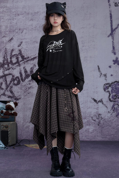 Fighting Spirit Knitted Long-Sleeved T-Shirt