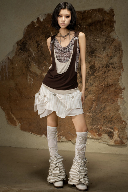 Asymmetrical Retro Vest