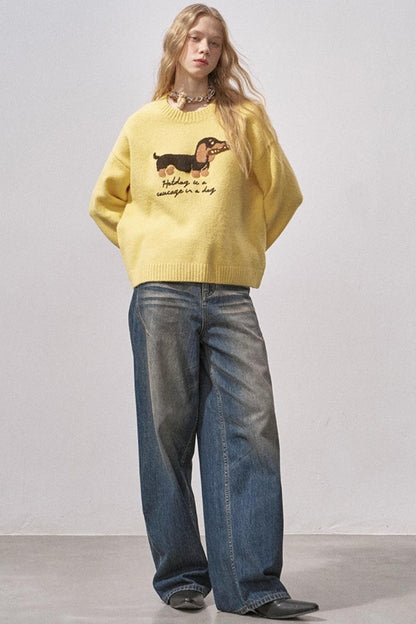 Dachshund Soft Knit Sweater