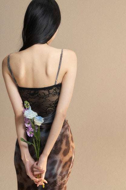 Venus Lace Leopard Dress