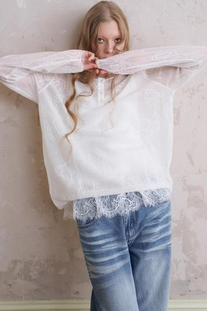 Summer Bear Knit Top