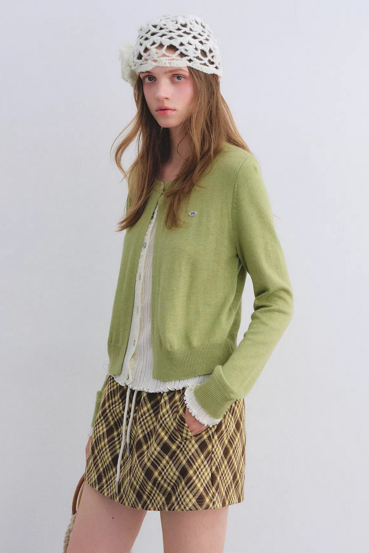 Color-Blocking Knit Cardigan