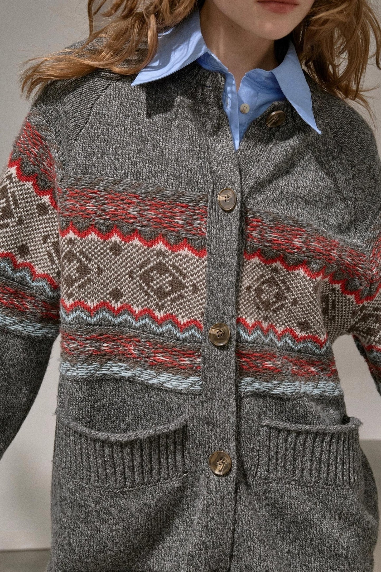 Atmospheric V-Neck Knitted Cardigan