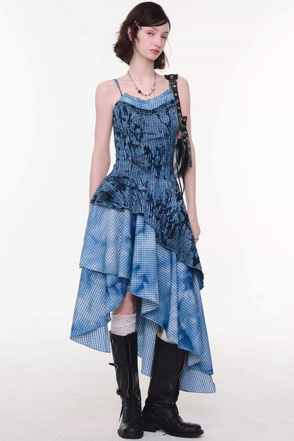 Night Mist Plaid Dress