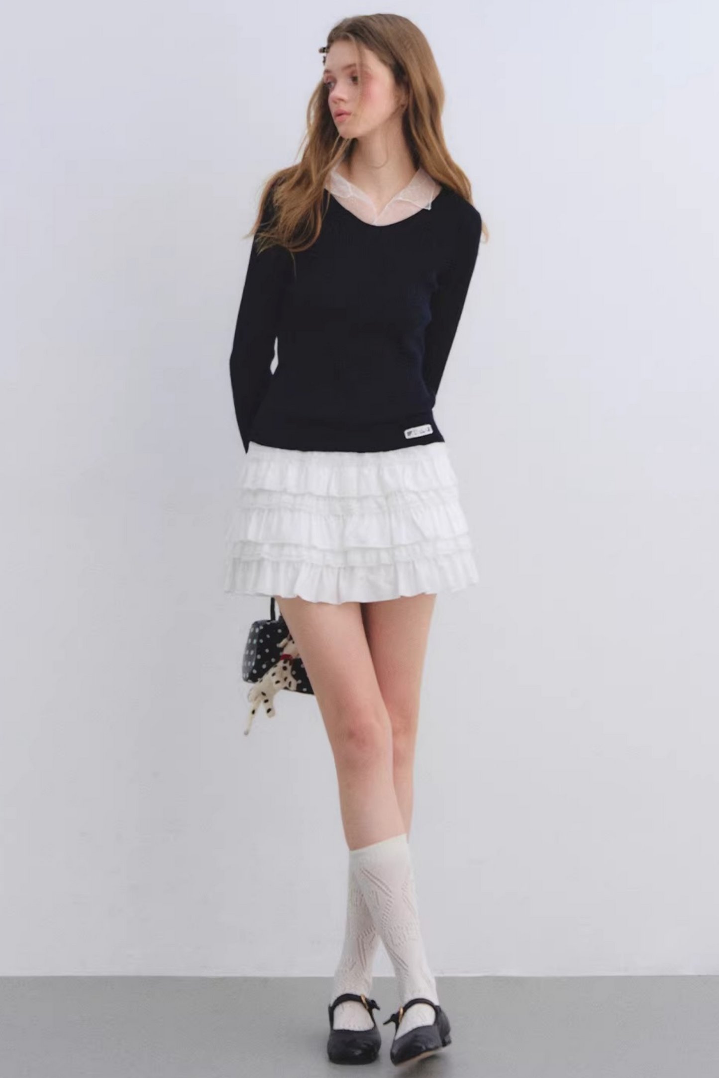 Layered Lace Patchwork Skirt