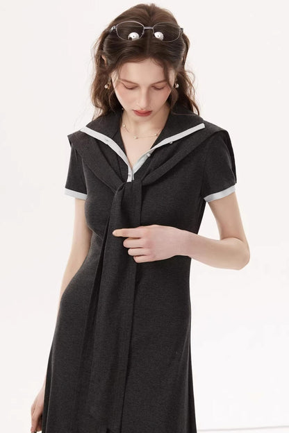 Lyocell Tencel V-Neck Dress