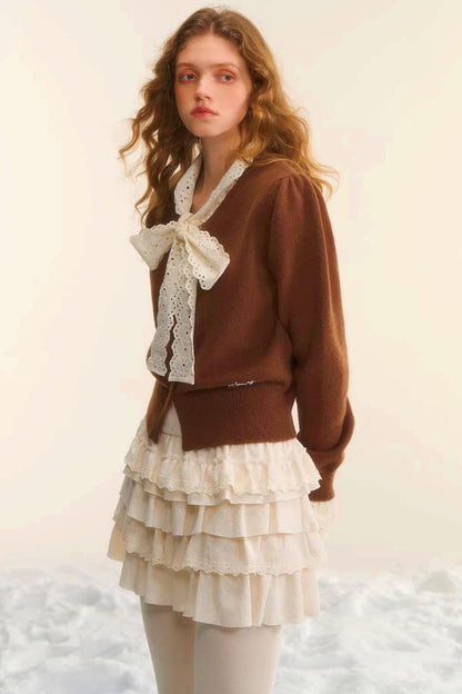 French Lace Retro Skirt