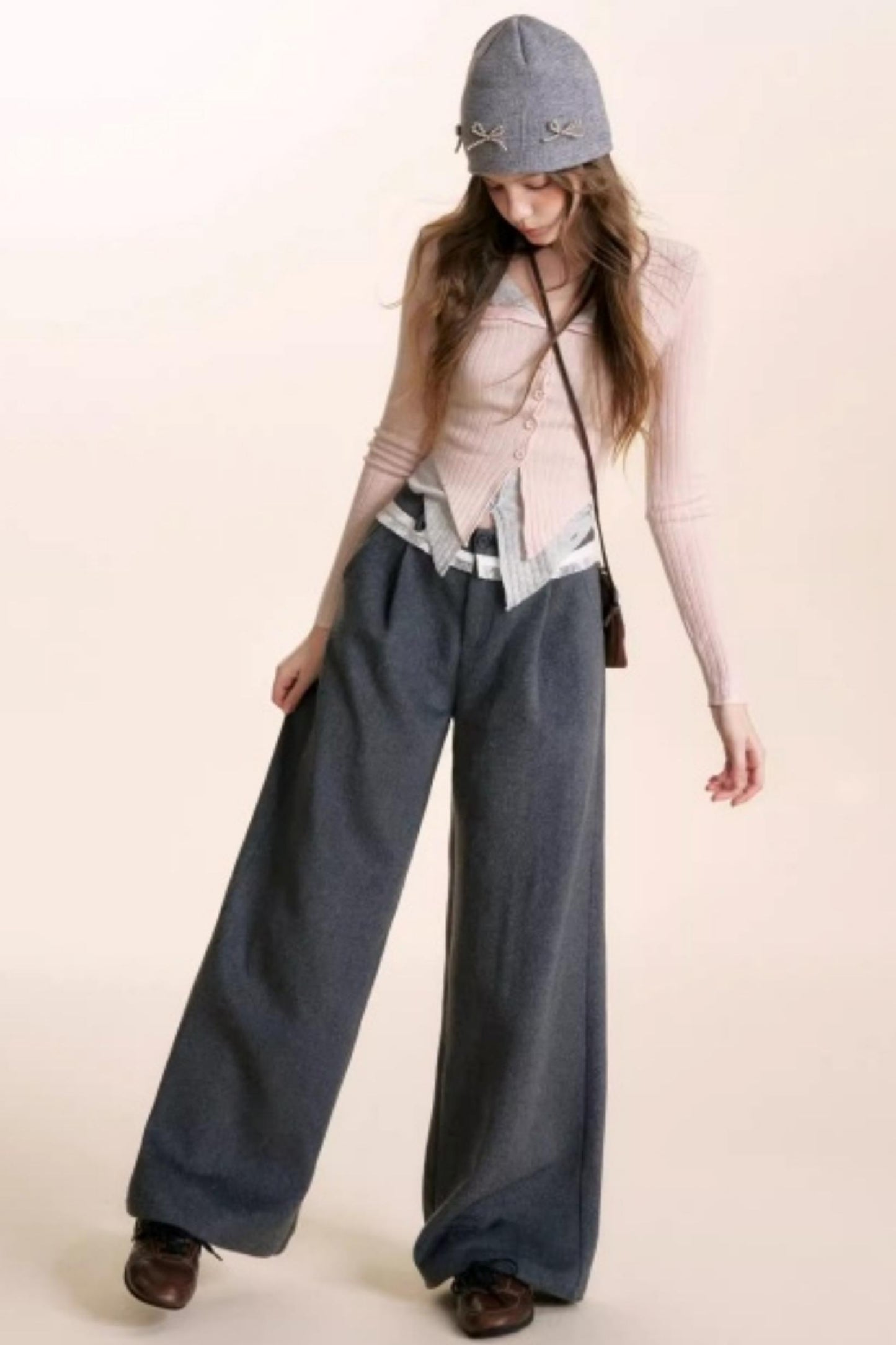 Romantic Lace Woolen Pants