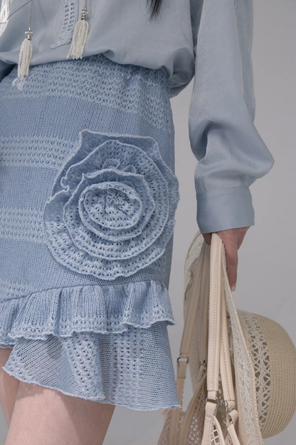 Swaying Mermaid Knitted Skirt
