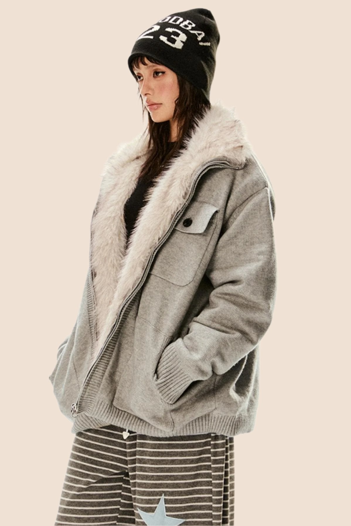 Versatile Furry Winter Jacket