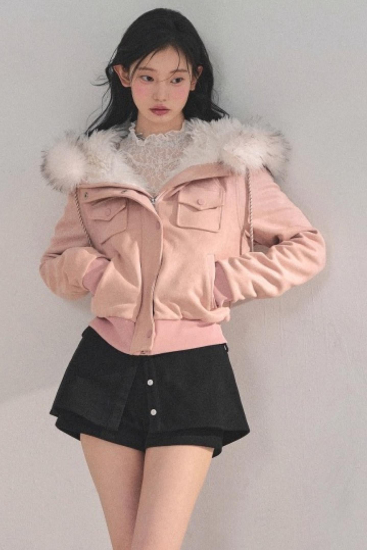 Hooded Faux Fur Winter Coat