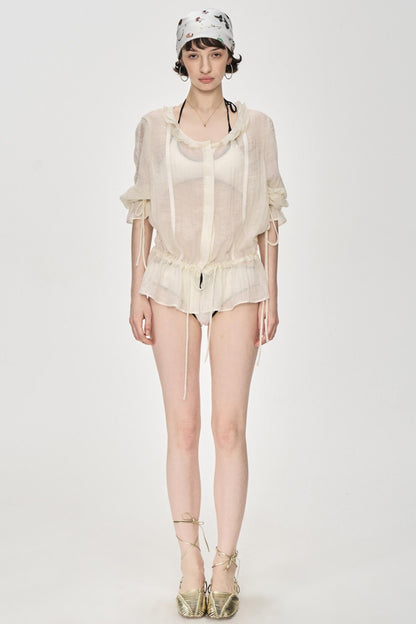 Exposed Clash Bra Top