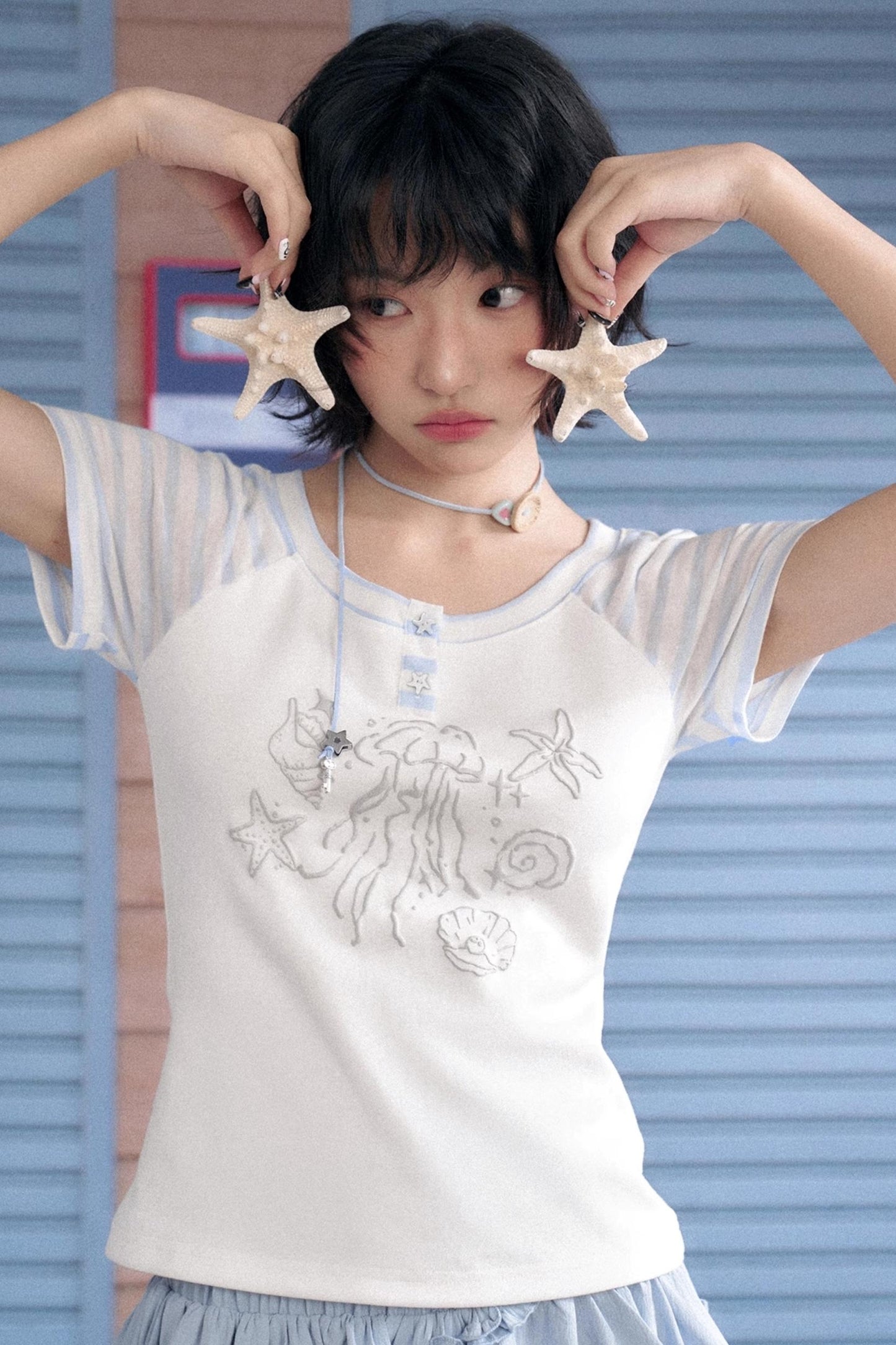 Striped Patchwork Tee