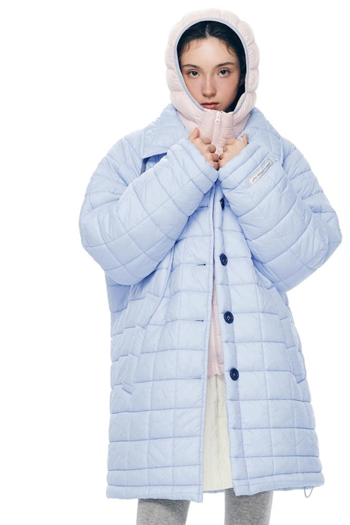 Light Quilted Mid-Length Coat