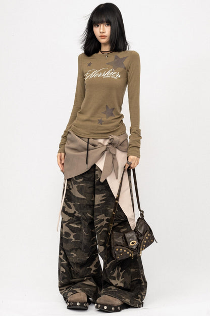 American Vintage Camouflage Cargo Pants