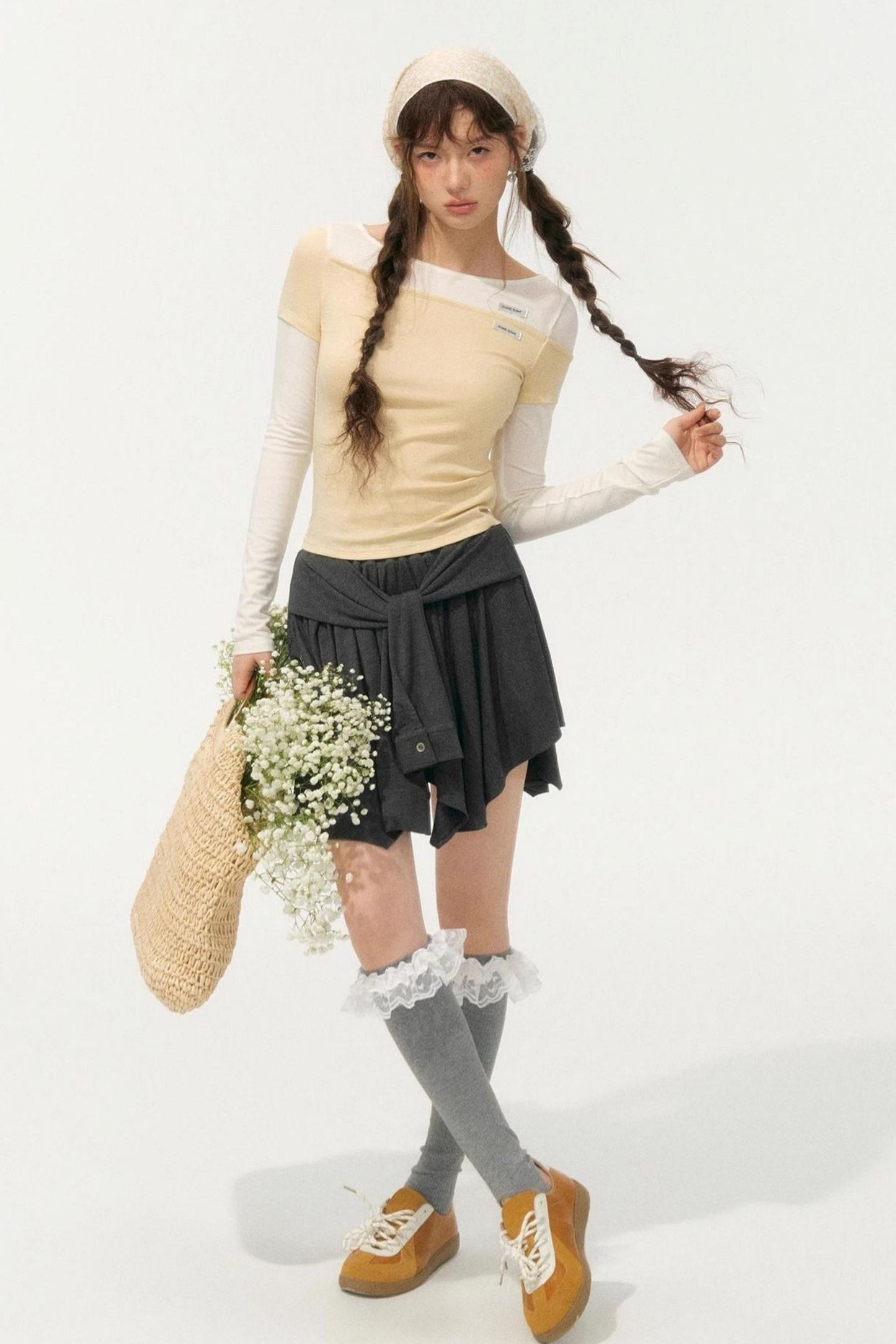 Color-Block Knit Tee