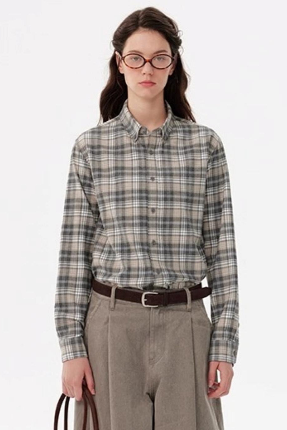 Autumn Vintage Layered Long-Sleeved Shirt