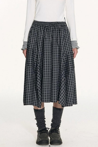 Original Cocoon Plaid Culottes Pants