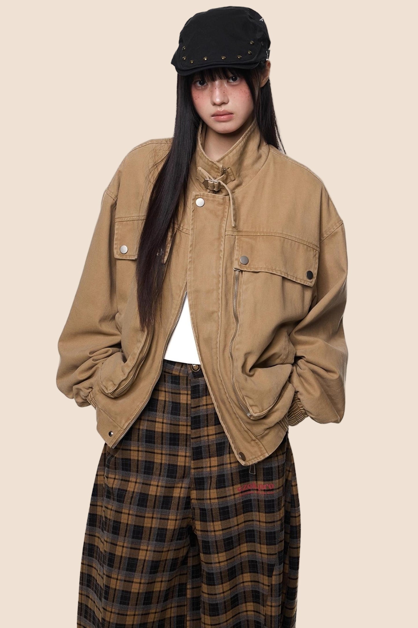 Autumn Vintage Cargo Jacket