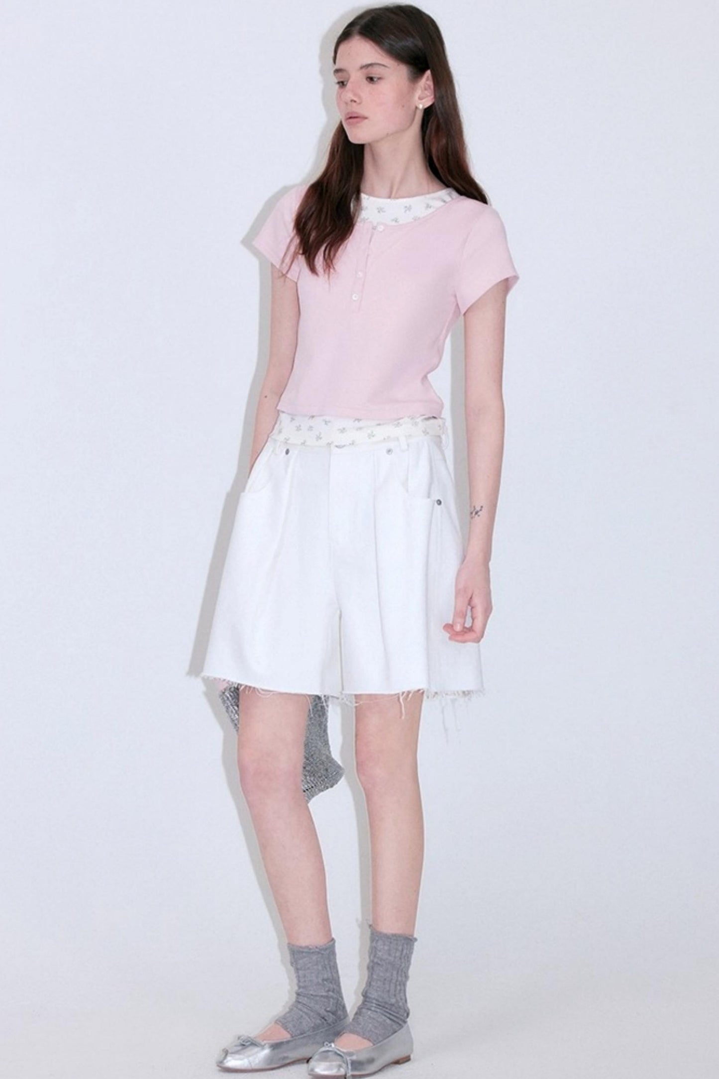 Luxury Pleated Bermuda Shorts