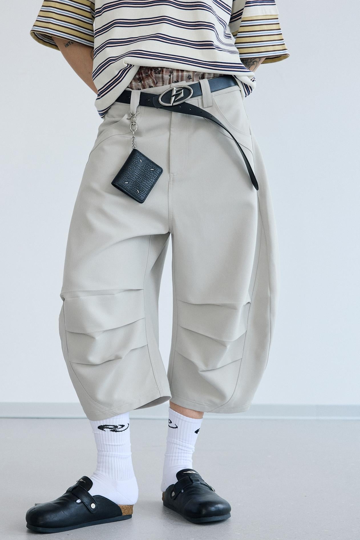 Deconstructed Pleat Pants